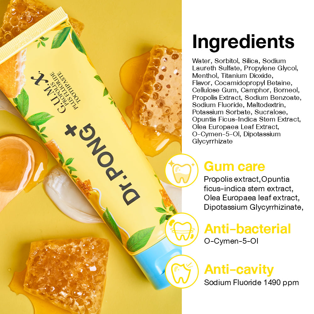 Dr.PONG_G.U.M.X. PROPOLIS PLUS FLUORIDE TOOTHPASTE_100g