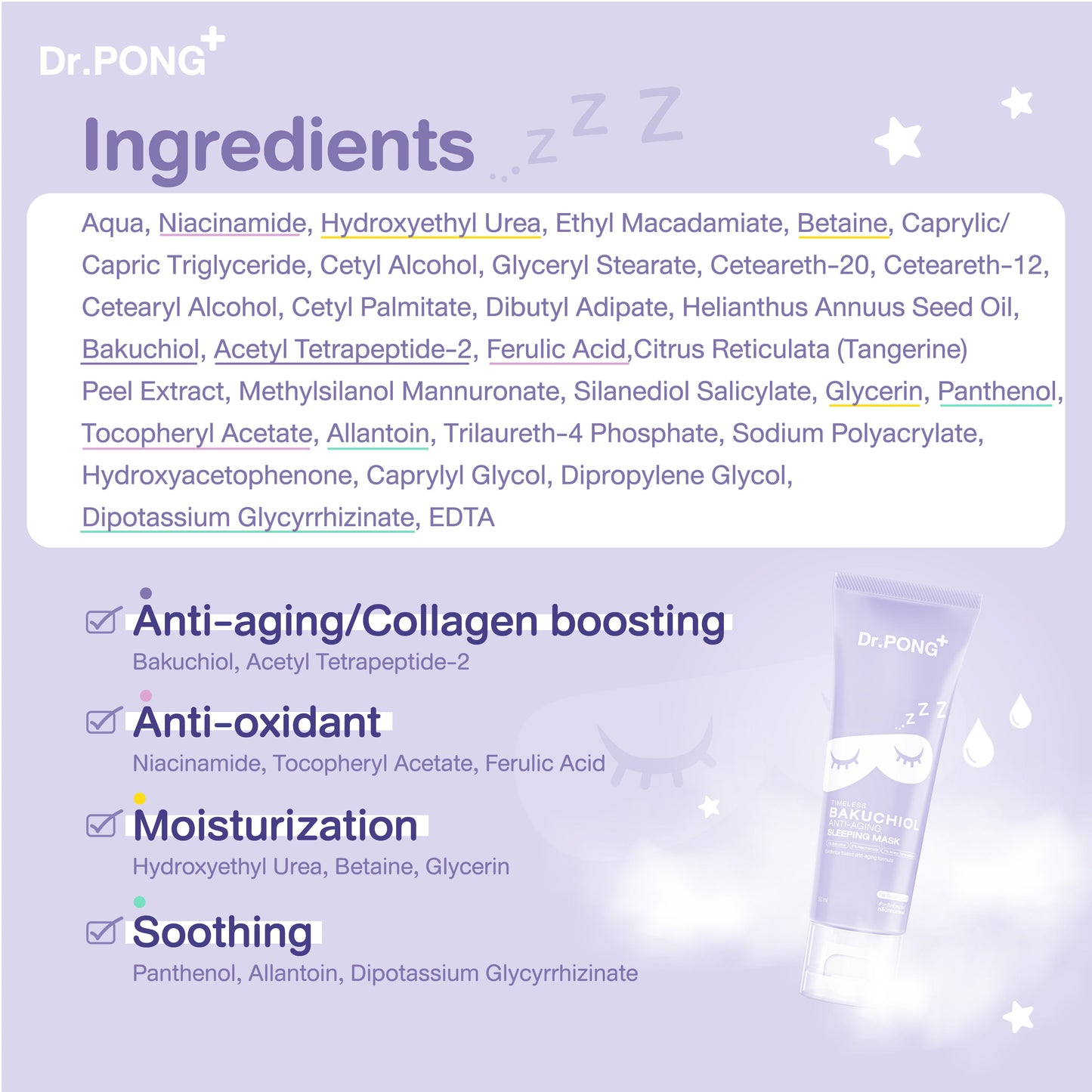 Dr.PONG TIMELESS BAKUCHIOL ANTI-AGING SLEEPING MASK