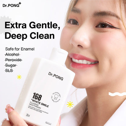 Dr.PONG 168 WHITE SMILE FLUORIDE MOUTHWASH
