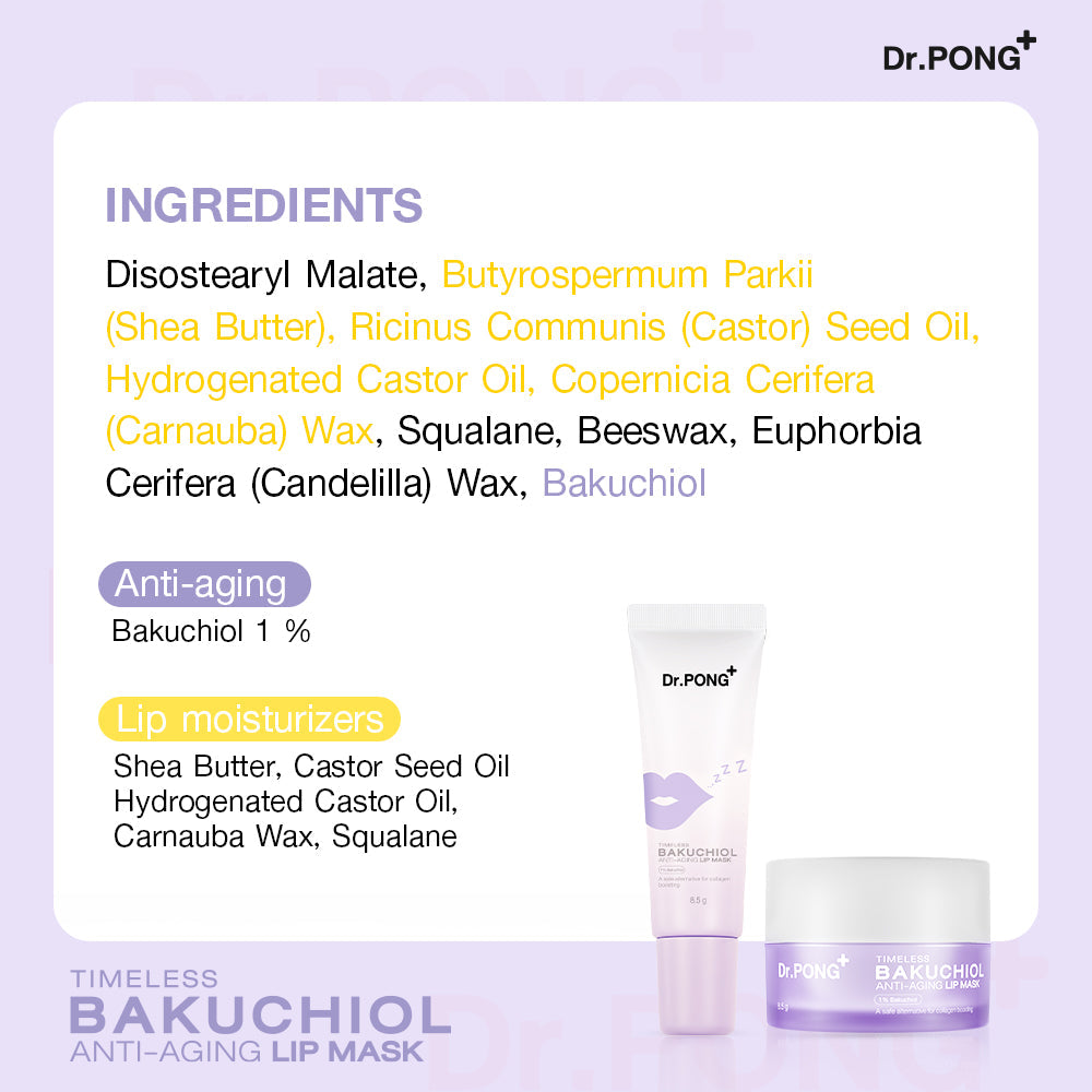Dr.PONG TIMELESS BAKUCHIOL ANTI-AGING LIP MASK