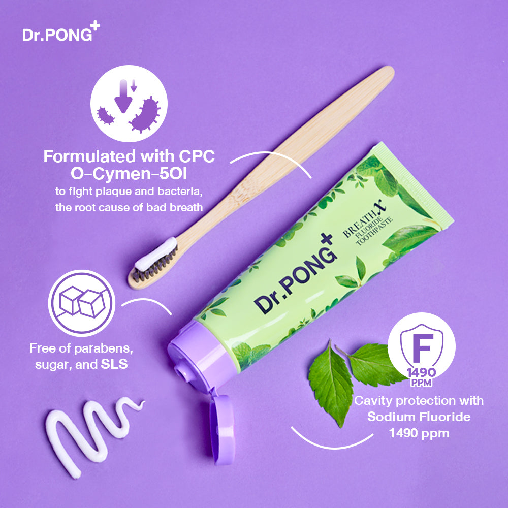 Dr.PONG BREATHX FLUORIDE TOOTHPASTE