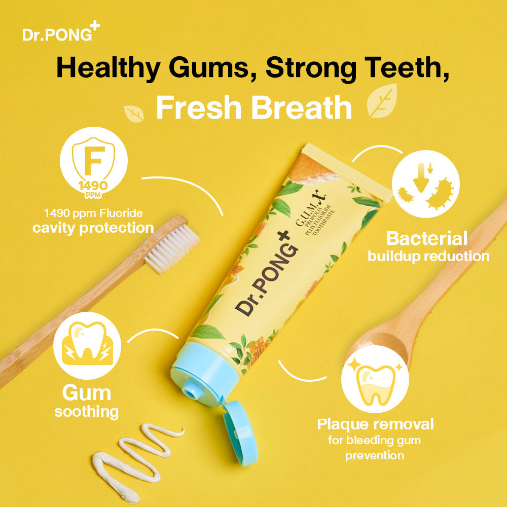 Dr.PONG_G.U.M.X. PROPOLIS PLUS FLUORIDE TOOTHPASTE_100g