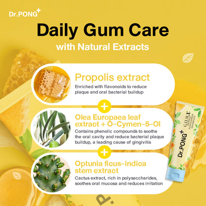 Dr.PONG_G.U.M.X. PROPOLIS PLUS FLUORIDE TOOTHPASTE_100g