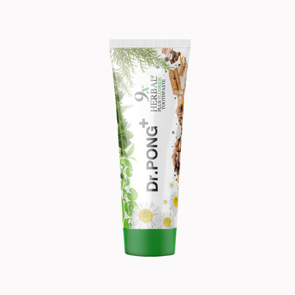 Dr.PONG 9X HERBAL PLUS FLUORIDE TOOTHPASTE