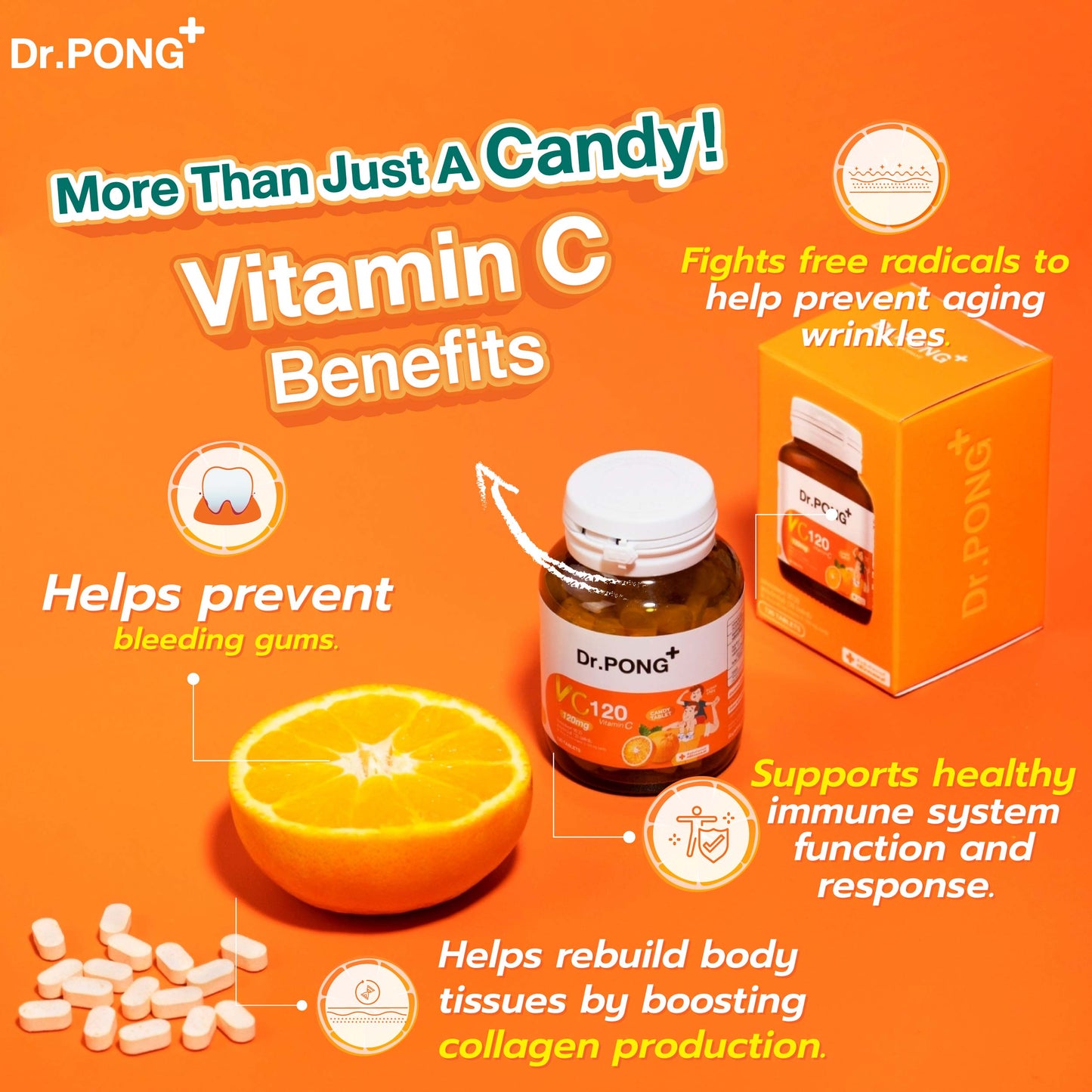 Dr.PONG VC120 VITAMIN C 120 mg CANDY