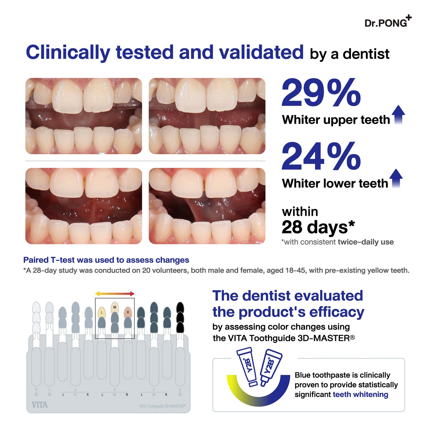Dr.PONG Y2B WHITENING COLOR TOOTHPASTE